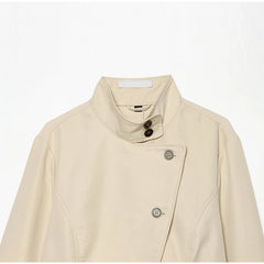 Fitted Asymmetric Button Front Jacket