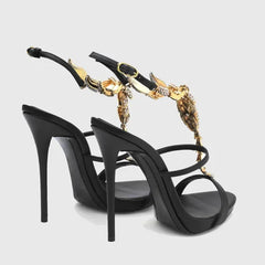 Scorpion Embellished Stiletto Heels