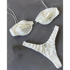 Ribbed Bikini Bathing Suit Set