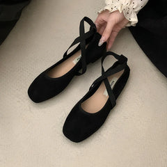 Square Toe Ballet Flats