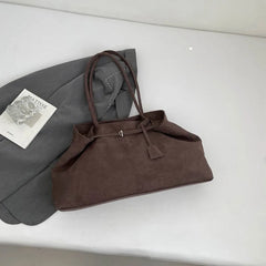 Large Capacity Suede Tote Bag