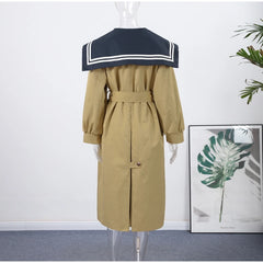 Sailor Collar Trench Coat