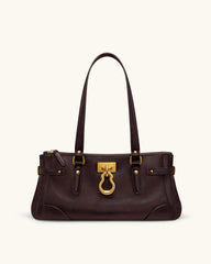 Soft Leather Lock Detail Bag