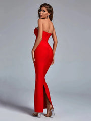 Strapless Body-Con Maxi Dress