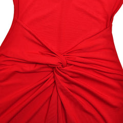 One-Shoulder 3D Flower Cut-Out Maxi Dress