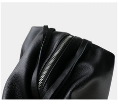 Genuine Leather Structured Tote Bag – Neutral & Black Variants