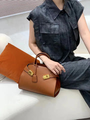 Structured Top Handle Satchel Bag