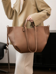 Soft PU Leather Shoulder Tote | Large Capacity Designer Bag for Women