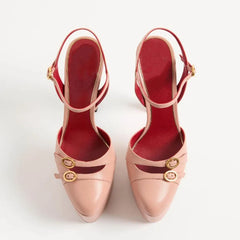 Platform Buckle Strap Stiletto Heels