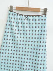 Floral Print A Line Midi Skirt