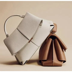 Structured Flap Top-Handle Bag – Sculpted Minimal Edition