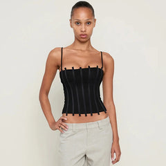 Strappy Boned Corset Top