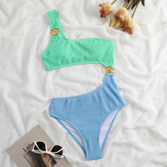 One-Piece Swimsuit Ribbed Monokini