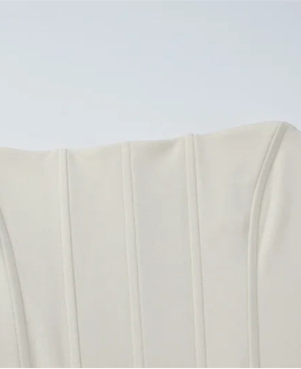 Close-up of a beige fabric texture on a white background