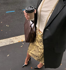 Snake Print Midi Pencil Skirt