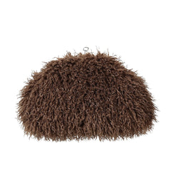 Fluffy Textured Clutch Bag