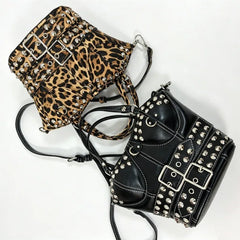 Studded Buckled Corset Bag