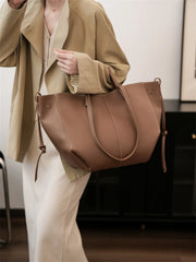 Soft PU Leather Shoulder Tote | Large Capacity Designer Bag for Women