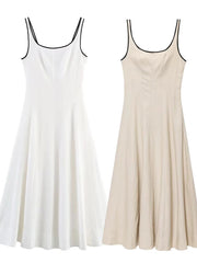 White Minimalist Maxi Dress | Effortless Summer Outfit