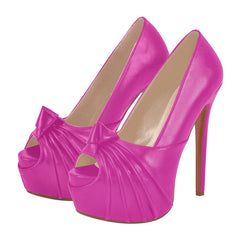 Platform Stiletto Peep Toe Heels