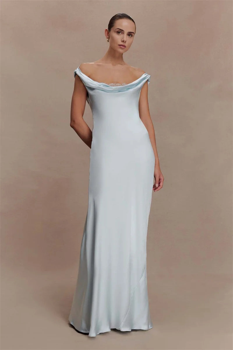 off shoulder cowl neck maxi dress Off-Shoulder – Golden Atelier dark wine Pure elegance defines the The Dressfinder | Wedding الطول:فوق الركبة