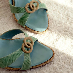 Woven Wedge Heeled Sandals
