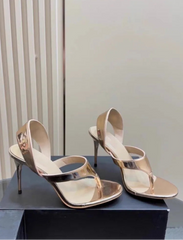 Open Toe Slingback Stiletto Sandals