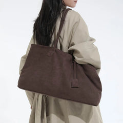 Large Capacity Suede Tote Bag