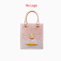 Sculptural Face Embellished Bag