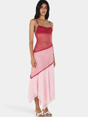 Lace Spaghetti Strap Maxi Dress full view