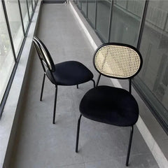 Rattan Nordic Tufted Chair