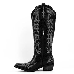 Fringed Embroidered Western Boots