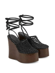 Lace Up Wedge Sandals
