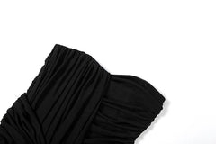 Strapless Draped Knot Gown
