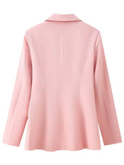 Pink blazer on a white background