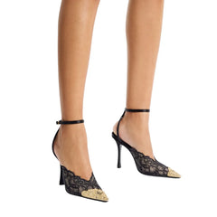 Lace Pointed Toe Stiletto Heels