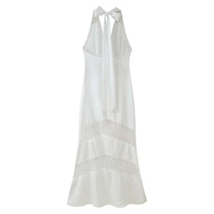 White dress with thin straps