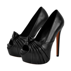 Platform Stiletto Peep Toe Heels