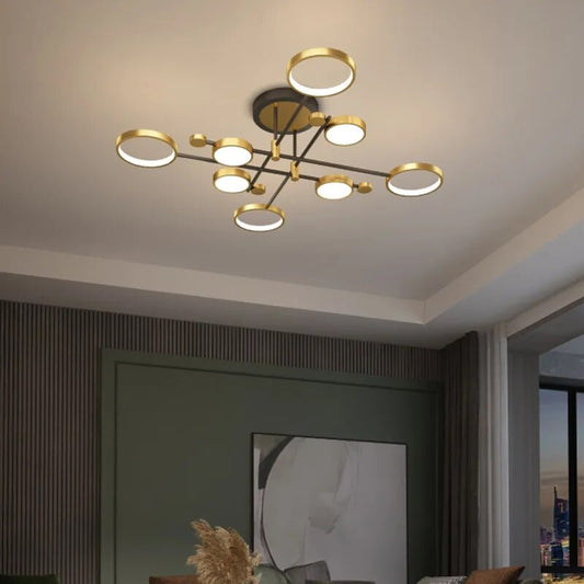 4/6/8 Head Light Remote Control Dimmable Chandelier