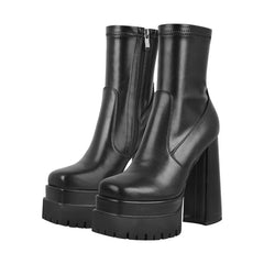 Chunky Platform Lace Up Boots