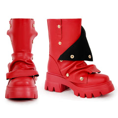 Chunky Platform Foldover Boots