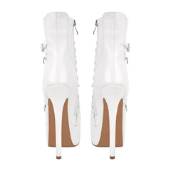 Platform Chain Detail Ankle Boots