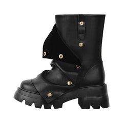 Chunky Platform Foldover Boots
