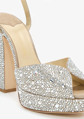Crystal Embellished Platform Sandals