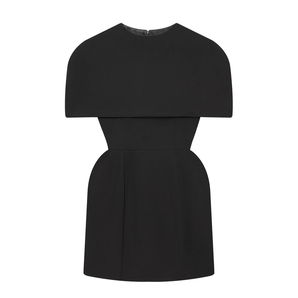 Black dress on a white background