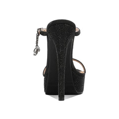 Stiletto Rhinestone Platform Sandals