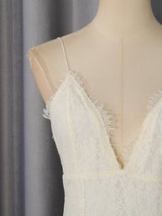 Lace Cami V-Neck Detachable Cape Sleeve Maxi Dress
