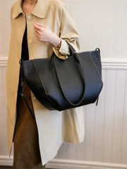 Soft PU Leather Shoulder Tote | Large Capacity Designer Bag for Women