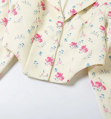 Cropped Floral Jacket | Playful Autumn Layering Piece