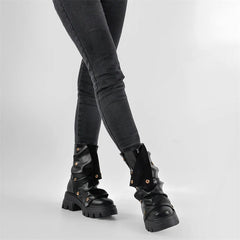 Chunky Platform Foldover Boots